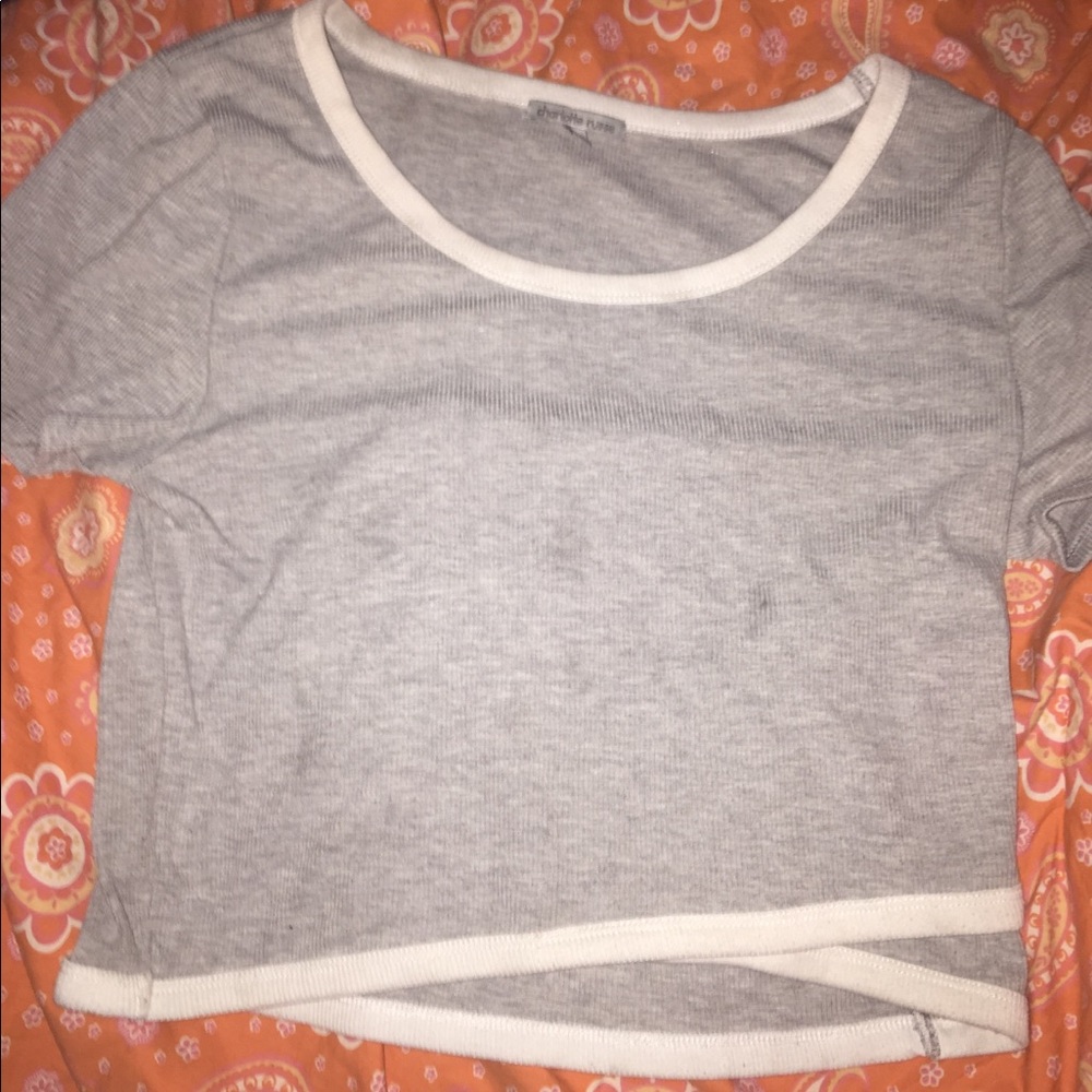 Cropped grey sweatshirt